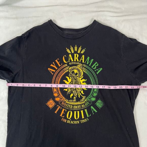 Aye Caramba Tequila Black T-Shirt Size XL - Picture 5 of 6